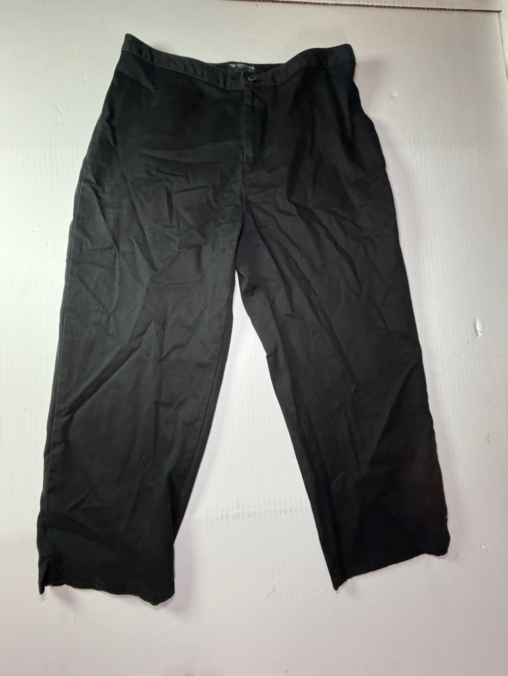 Dockers Black Wide-Leg Capris